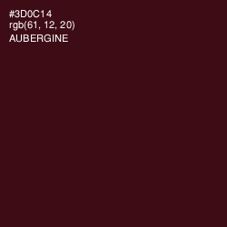 #3D0C14 - Aubergine Color Image