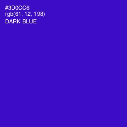 #3D0CC6 - Dark Blue Color Image