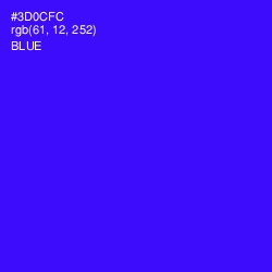 #3D0CFC - Blue Color Image