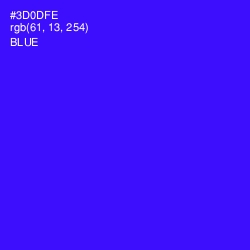 #3D0DFE - Blue Color Image
