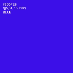 #3D0FE8 - Blue Color Image