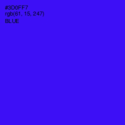 #3D0FF7 - Blue Color Image