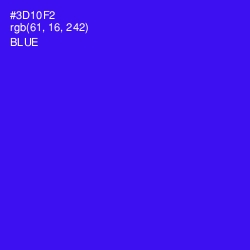 #3D10F2 - Blue Color Image