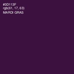 #3D113F - Mardi Gras Color Image