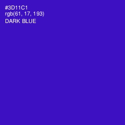 #3D11C1 - Dark Blue Color Image