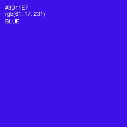 #3D11E7 - Blue Color Image