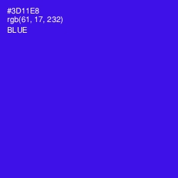 #3D11E8 - Blue Color Image