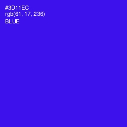 #3D11EC - Blue Color Image