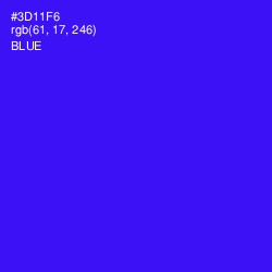 #3D11F6 - Blue Color Image