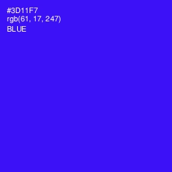 #3D11F7 - Blue Color Image