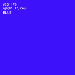 #3D11F9 - Blue Color Image