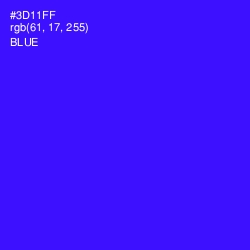 #3D11FF - Blue Color Image