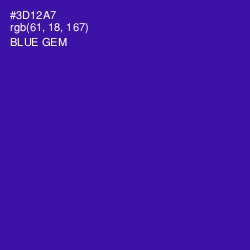 #3D12A7 - Blue Gem Color Image