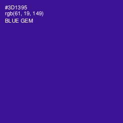 #3D1395 - Blue Gem Color Image