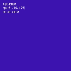 #3D13B0 - Blue Gem Color Image