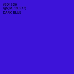 #3D13D9 - Dark Blue Color Image