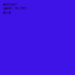 #3D13E7 - Blue Color Image