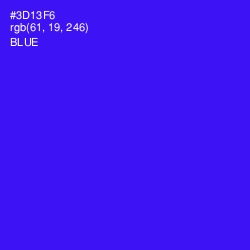 #3D13F6 - Blue Color Image
