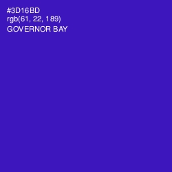 #3D16BD - Governor Bay Color Image