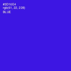 #3D16E4 - Blue Color Image