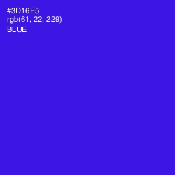 #3D16E5 - Blue Color Image