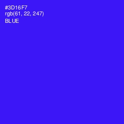 #3D16F7 - Blue Color Image