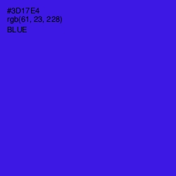 #3D17E4 - Blue Color Image