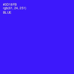 #3D18FB - Blue Color Image