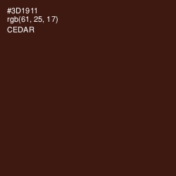 #3D1911 - Cedar Color Image