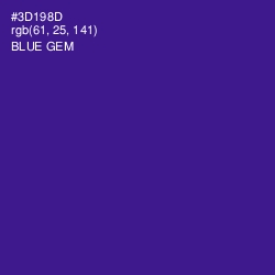 #3D198D - Blue Gem Color Image