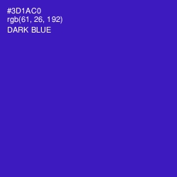 #3D1AC0 - Dark Blue Color Image