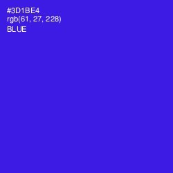 #3D1BE4 - Blue Color Image