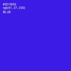 #3D1BE6 - Blue Color Image