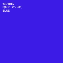 #3D1BE7 - Blue Color Image