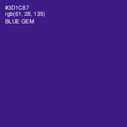 #3D1C87 - Blue Gem Color Image