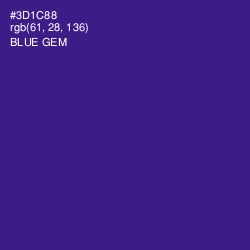 #3D1C88 - Blue Gem Color Image