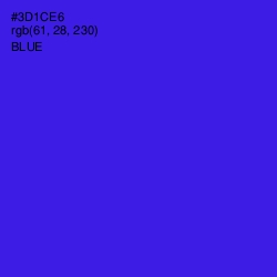 #3D1CE6 - Blue Color Image