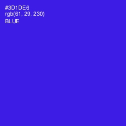 #3D1DE6 - Blue Color Image