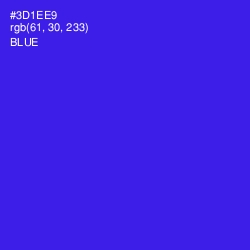 #3D1EE9 - Blue Color Image