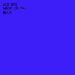 #3D1EF9 - Blue Color Image