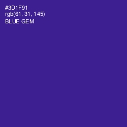 #3D1F91 - Blue Gem Color Image