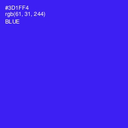 #3D1FF4 - Blue Color Image