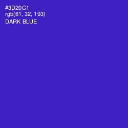 #3D20C1 - Dark Blue Color Image