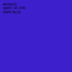 #3D20CC - Dark Blue Color Image