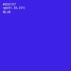#3D21E7 - Blue Color Image