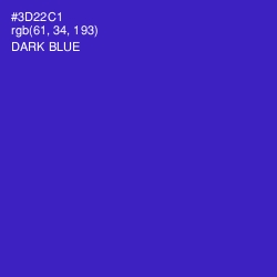 #3D22C1 - Dark Blue Color Image