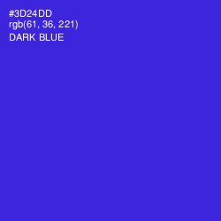 #3D24DD - Dark Blue Color Image