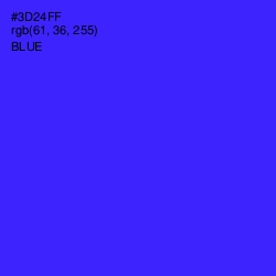 #3D24FF - Blue Color Image