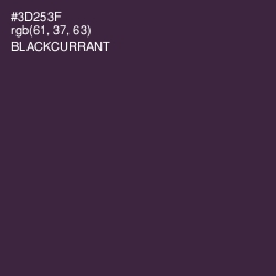 #3D253F - Blackcurrant Color Image