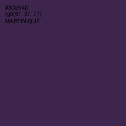 #3D254D - Martinique Color Image